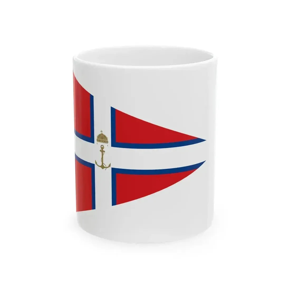 Burgee of Spartacus Sailing Club (Hungary) White Coffee Mug 11oz - Go Mug Yourself