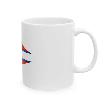 Burgee of Spartacus Sailing Club (Hungary) White Coffee Mug - Go Mug Yourself