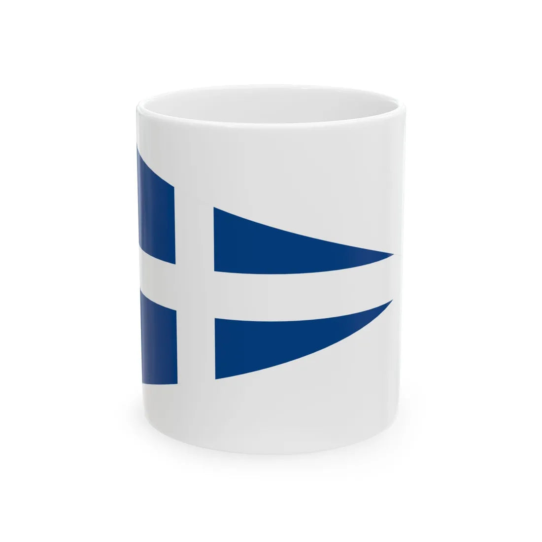 Burgee of Stavanger Seilforening (Norway) White Coffee Mug 11oz - Go Mug Yourself