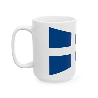 Burgee of Stavanger Seilforening (Norway) White Coffee Mug - Go Mug Yourself