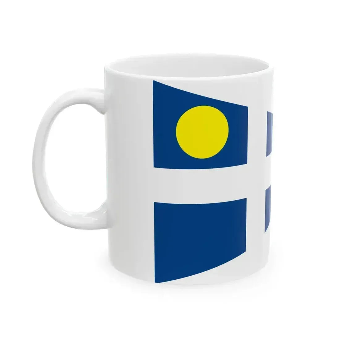 Burgee of Sun City YC (Australia) White Coffee Mug - Go Mug Yourself