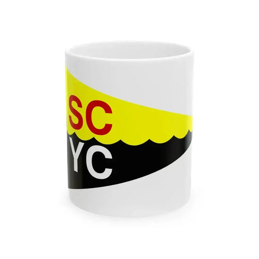 Burgee of Surf City YC (United States) White Coffee Mug 11oz - Go Mug Yourself