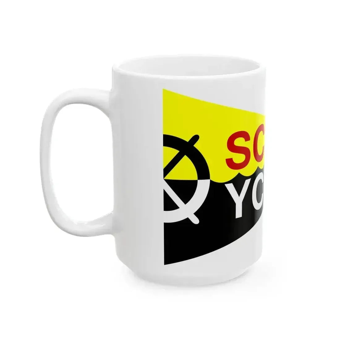 Burgee of Surf City YC (United States) White Coffee Mug - Go Mug Yourself