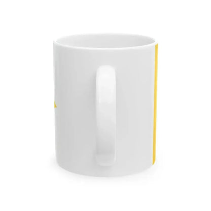 Burgee of the fleet of the Guardia di Finanza (Italy) White Coffee Mug - Go Mug Yourself