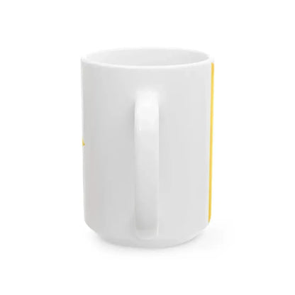 Burgee of the fleet of the Guardia di Finanza (Italy) White Coffee Mug - Go Mug Yourself