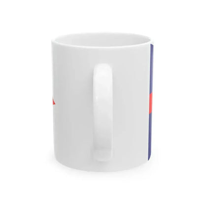 Burgee of the New York Yacht Club (United States) White Coffee Mug - Go Mug Yourself