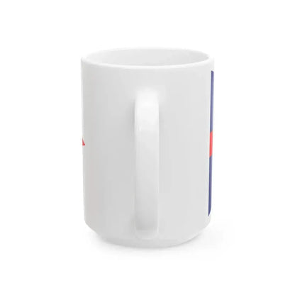 Burgee of the New York Yacht Club (United States) White Coffee Mug - Go Mug Yourself