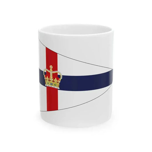 Burgee of the Royal Yacht Club of Tasmania RYCT (Australia) White Coffee Mug 11oz - Go Mug Yourself