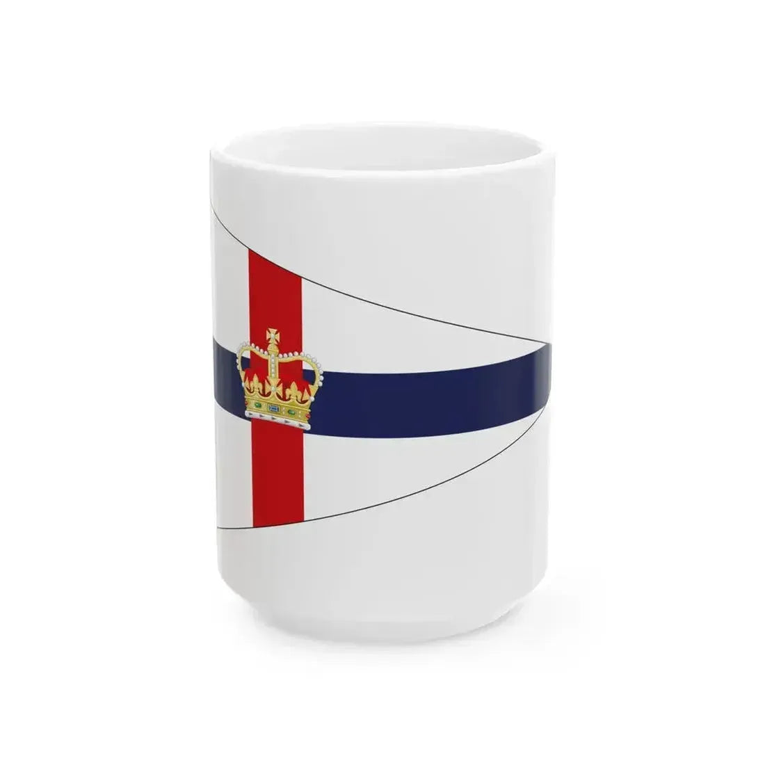 Burgee of the Royal Yacht Club of Tasmania RYCT (Australia) White Coffee Mug 15oz - Go Mug Yourself