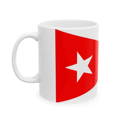 Burgee of Thisted Sejlklub (Denmark) White Coffee Mug - Go Mug Yourself