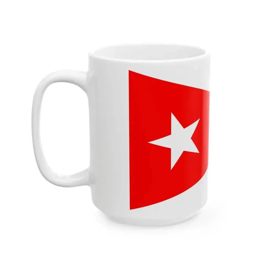 Burgee of Thisted Sejlklub (Denmark) White Coffee Mug - Go Mug Yourself