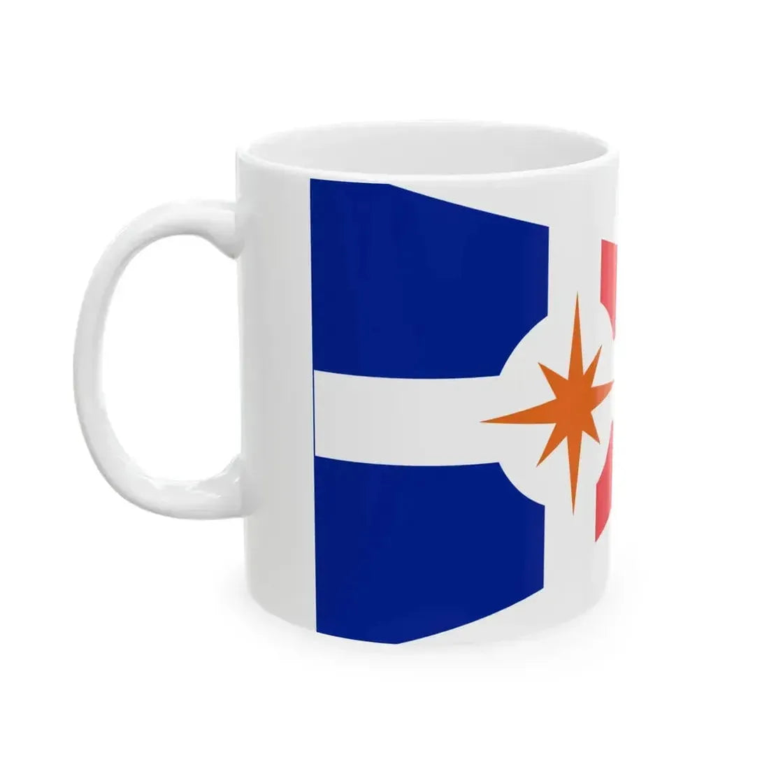 Burgee of Union Nationale pour la Course au Large (France) White Coffee Mug - Go Mug Yourself