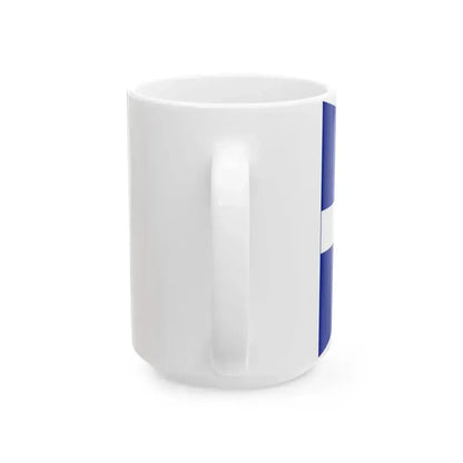 Burgee of Union Nationale pour la Course au Large (France) White Coffee Mug - Go Mug Yourself