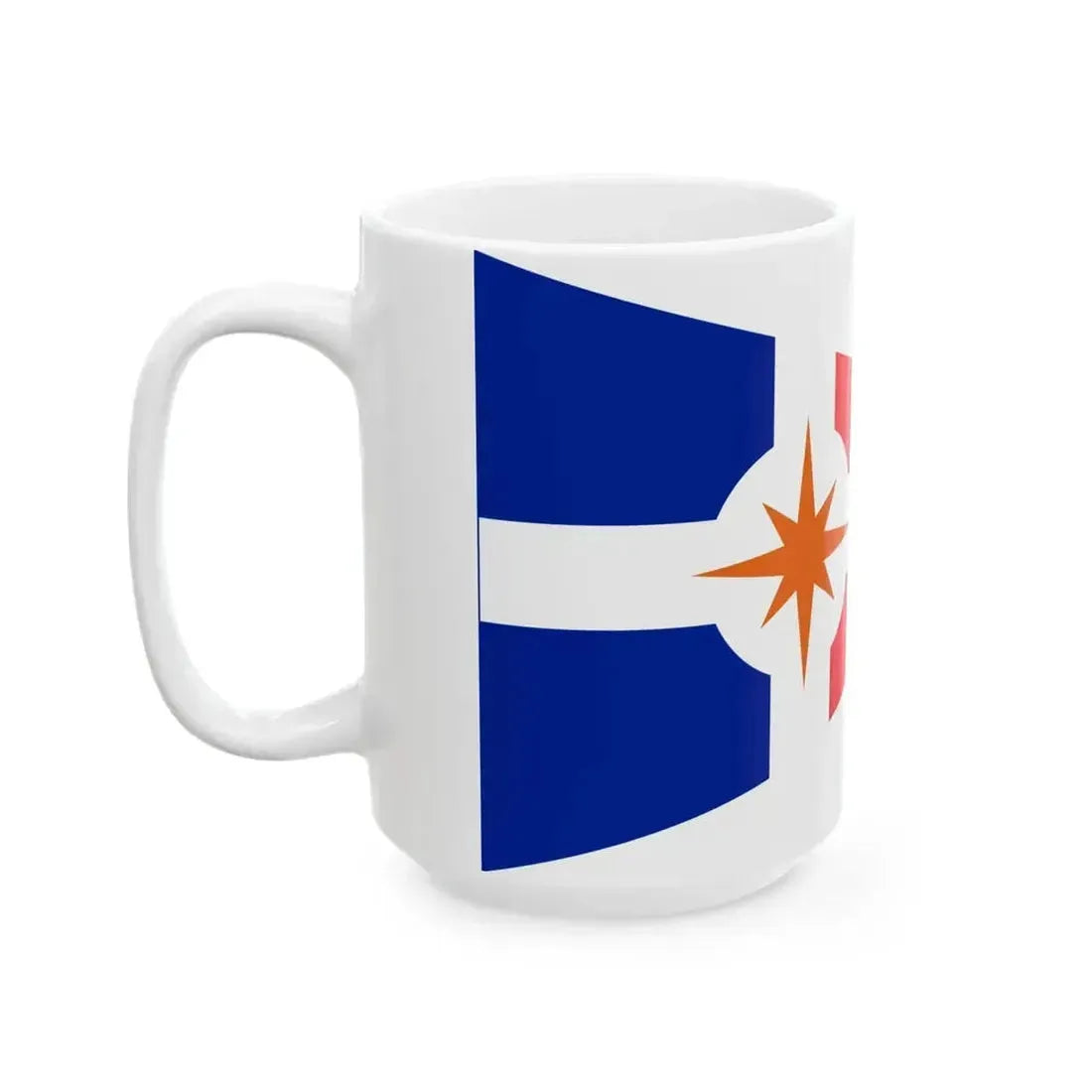 Burgee of Union Nationale pour la Course au Large (France) White Coffee Mug - Go Mug Yourself