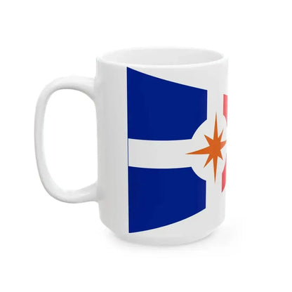 Burgee of Union Nationale pour la Course au Large (France) White Coffee Mug - Go Mug Yourself