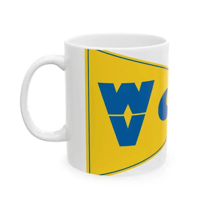 Burgee of Watersport Vereniging Scharendijke (Netherlands) White Coffee Mug - Go Mug Yourself