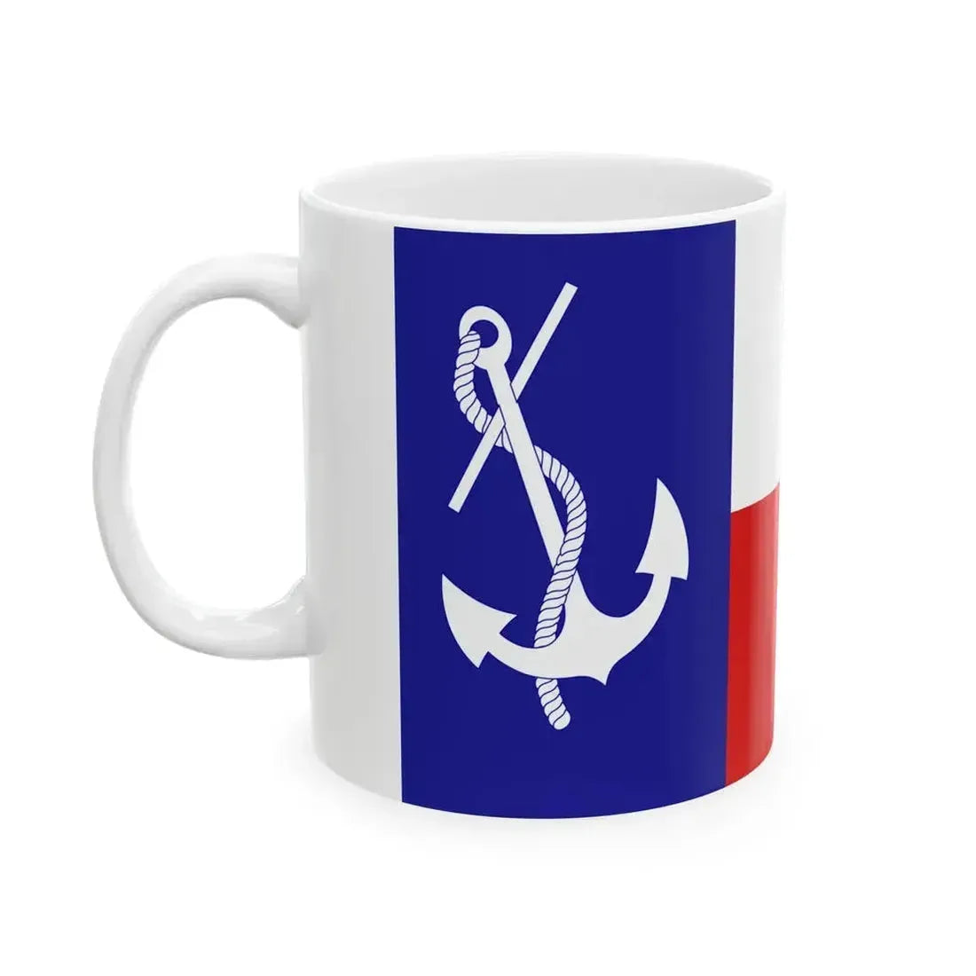 Burgee of Wichita Falls Sailing Club (United States) White Coffee Mug - Go Mug Yourself