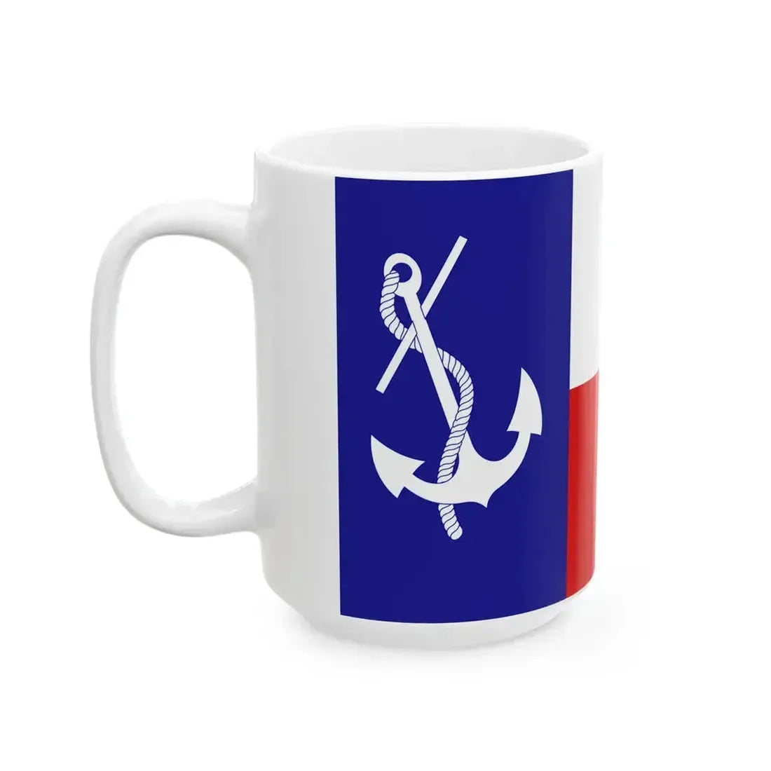 Burgee of Wichita Falls Sailing Club (United States) White Coffee Mug - Go Mug Yourself
