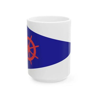 Burgee of Y C Rosario (Argentina) White Coffee Mug 15oz - Go Mug Yourself