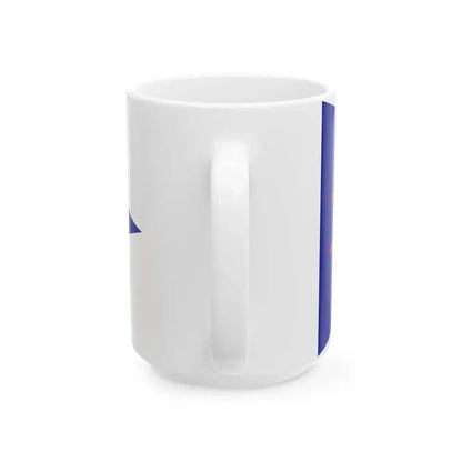 Burgee of Y C Rosario (Argentina) White Coffee Mug - Go Mug Yourself