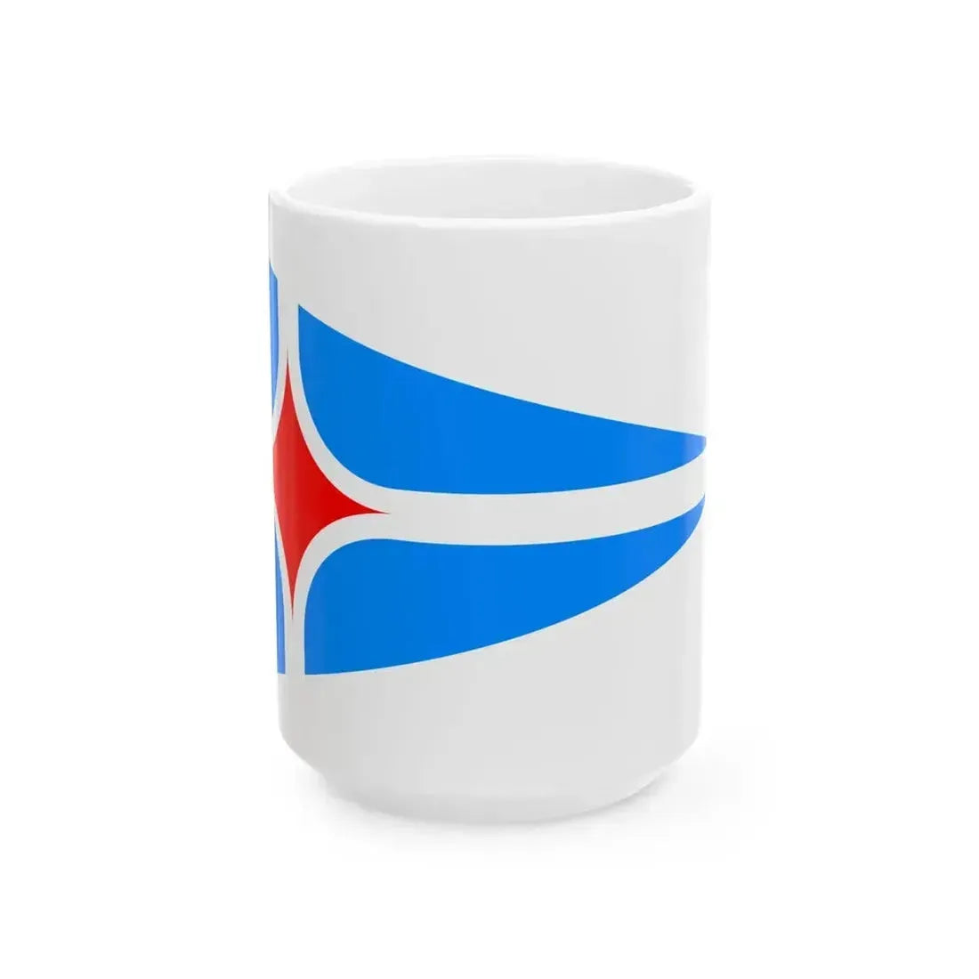 Burgee of Yacht Club Costa Smeralda (Italy) White Coffee Mug 15oz - Go Mug Yourself