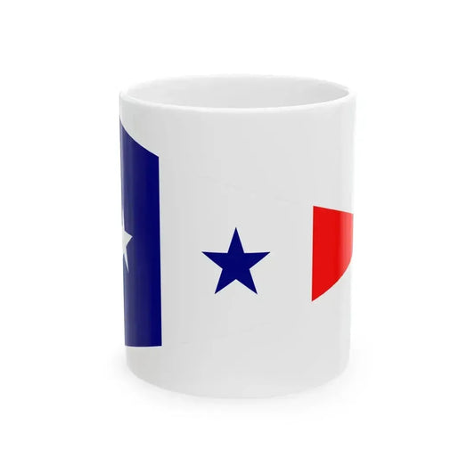 Burgee of Yacht Club de France (France) White Coffee Mug 11oz - Go Mug Yourself