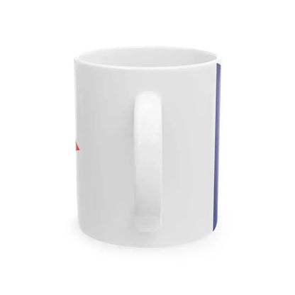 Burgee of Yacht Club de France (France) White Coffee Mug - Go Mug Yourself