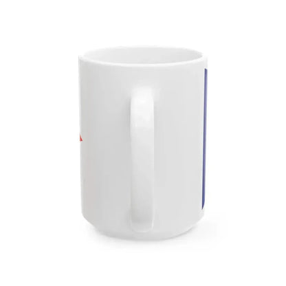 Burgee of Yacht Club de France (France) White Coffee Mug - Go Mug Yourself