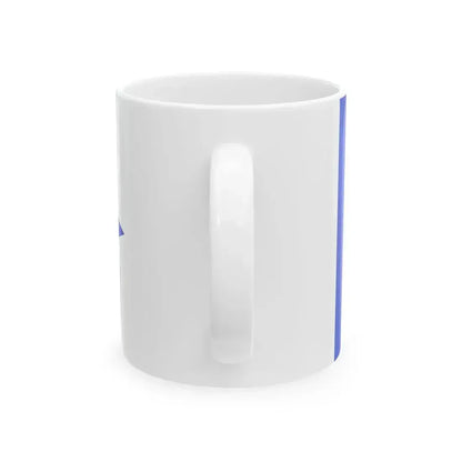 Burgee of yachting ships of the Regia Marina (Italy) White Coffee Mug - Go Mug Yourself
