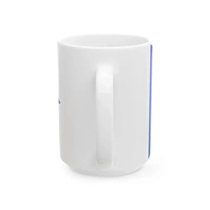 Burgee of yachting ships of the Regia Marina (Italy) White Coffee Mug - Go Mug Yourself