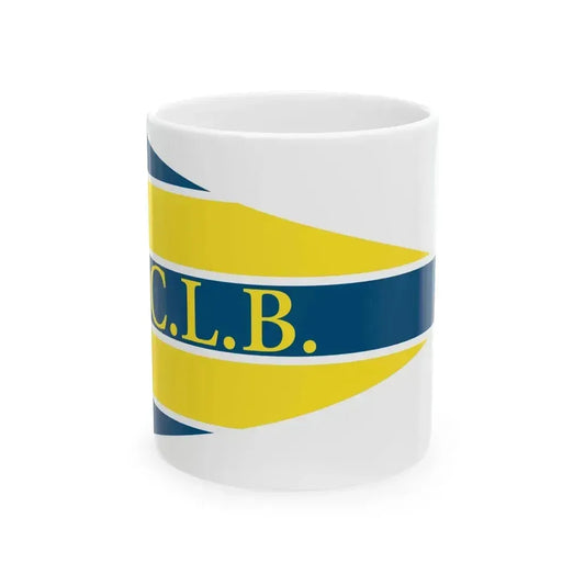 Burgee of YC de La Baule (France) White Coffee Mug 11oz - Go Mug Yourself