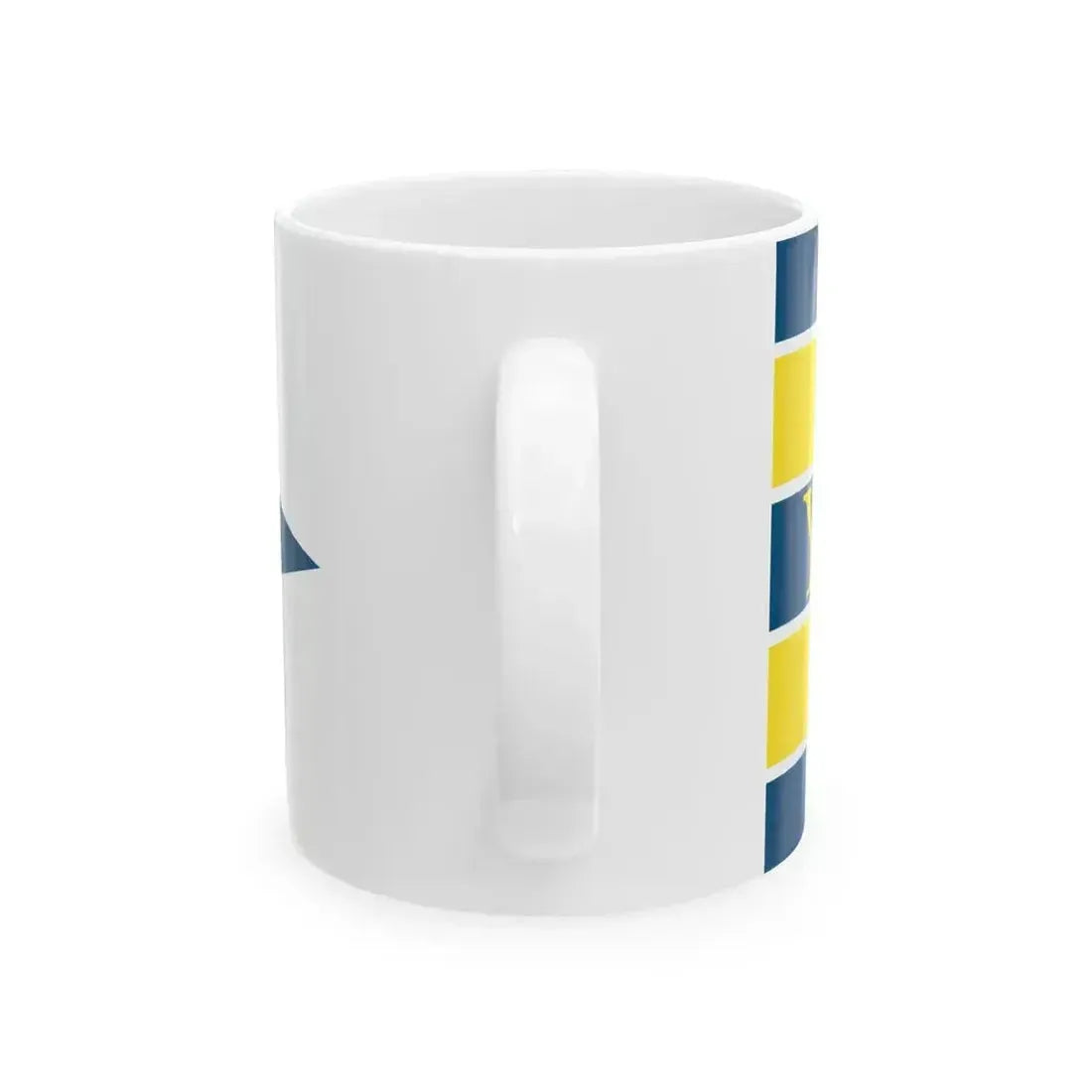Burgee of YC de La Baule (France) White Coffee Mug - Go Mug Yourself
