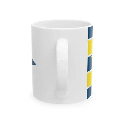 Burgee of YC de La Baule (France) White Coffee Mug - Go Mug Yourself