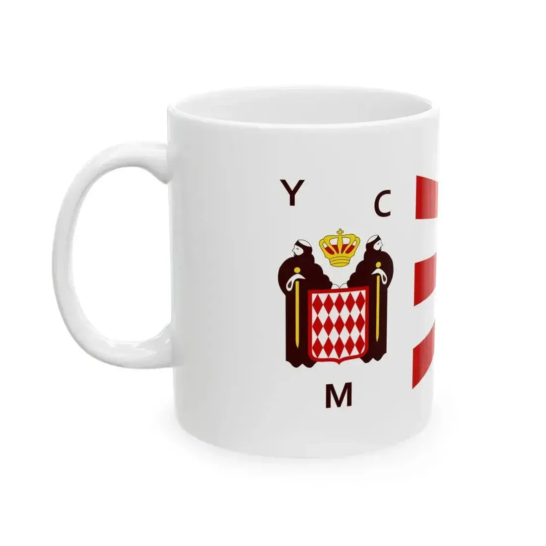 Burgee of YC Monaco (Monaco) White Coffee Mug - Go Mug Yourself