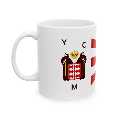 Burgee of YC Monaco (Monaco) White Coffee Mug - Go Mug Yourself