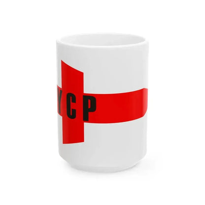 Burgee of YC Peruano (Peru) White Coffee Mug 15oz - Go Mug Yourself