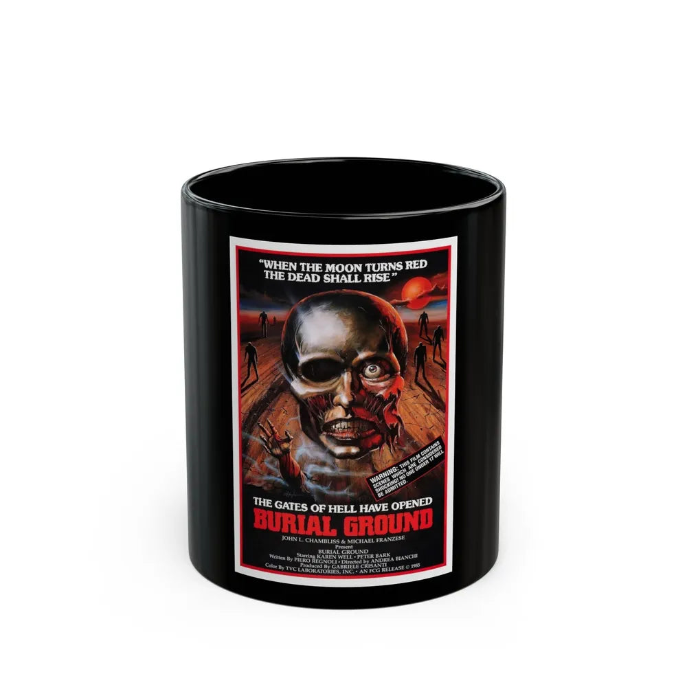 BURIAL GROUND 1981 Movie Poster - Black Coffee Mug-11oz-Go Mug Yourself