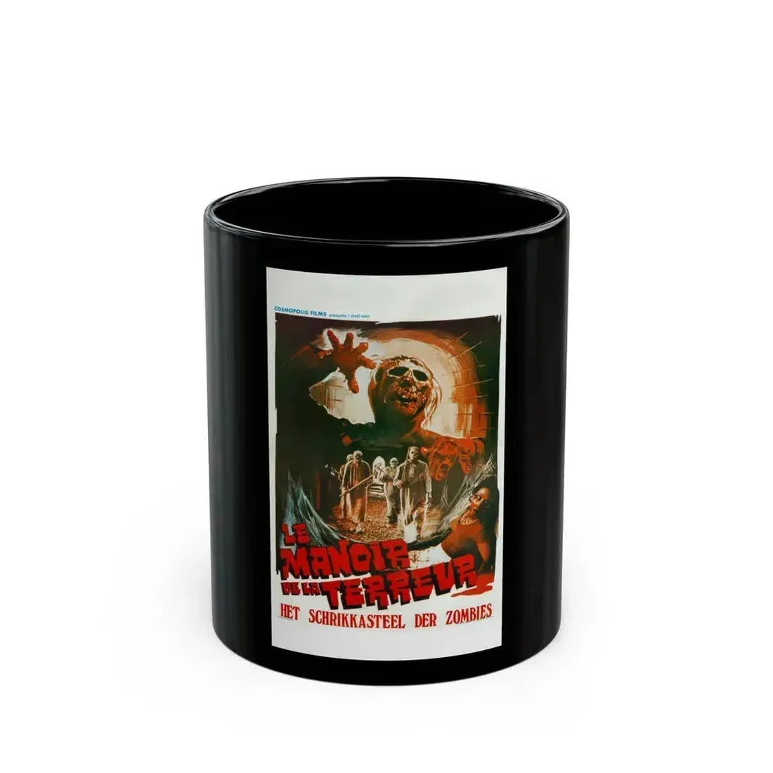 BURIAL GROUND (BELGIAN) 1981 Movie Poster - Black Coffee Mug 11oz - Go Mug Yourself