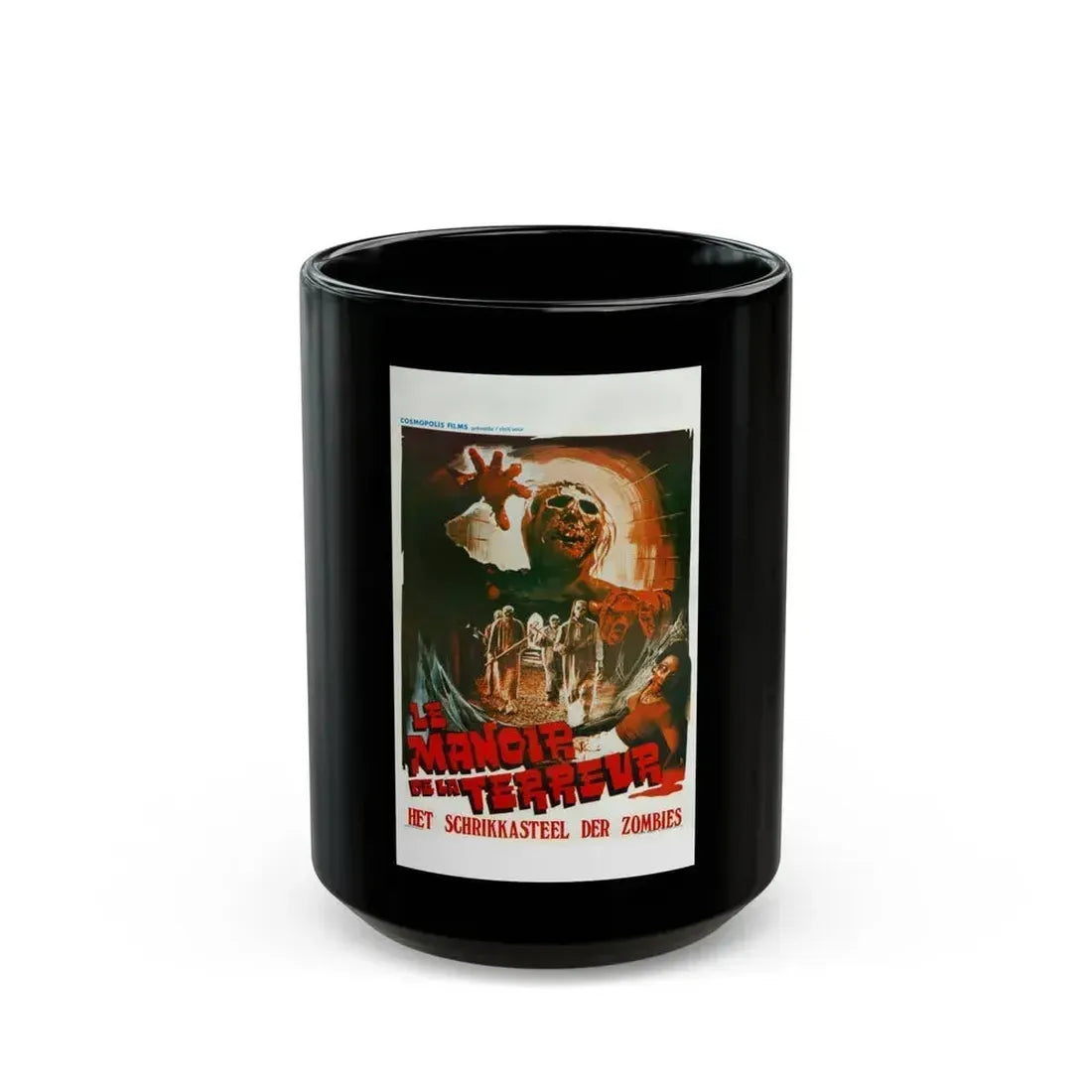 BURIAL GROUND (BELGIAN) 1981 Movie Poster - Black Coffee Mug 15oz - Go Mug Yourself