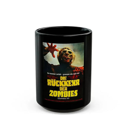 BURIAL GROUND (GERMAN) 1981 Movie Poster - Black Coffee Mug 15oz - Go Mug Yourself