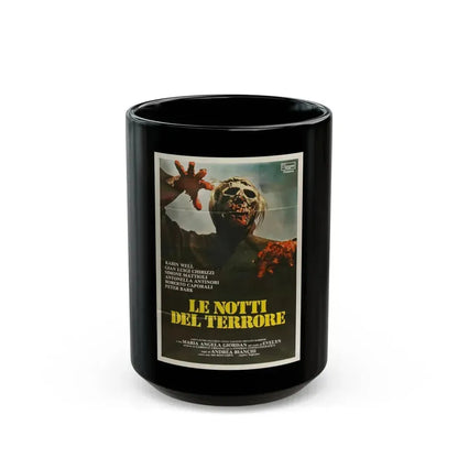 BURIAL GROUND (ITALIAN) 1981 Movie Poster - Black Coffee Mug 15oz - Go Mug Yourself