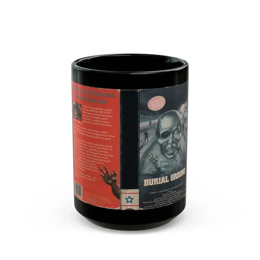 BURIAL GROUND (VHS COVER) - Black Coffee Mug 15oz - Go Mug Yourself