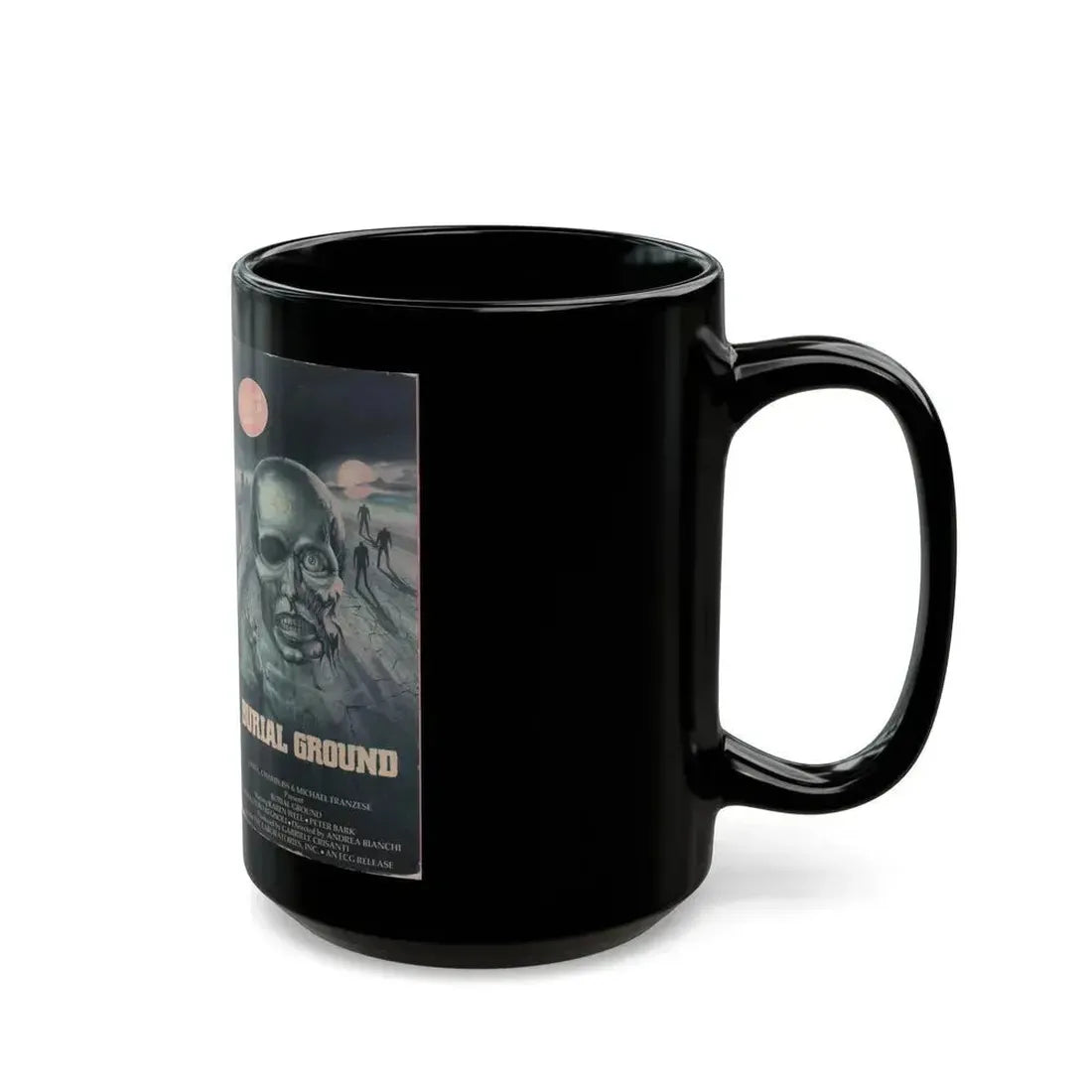 BURIAL GROUND (VHS COVER) - Black Coffee Mug - Go Mug Yourself