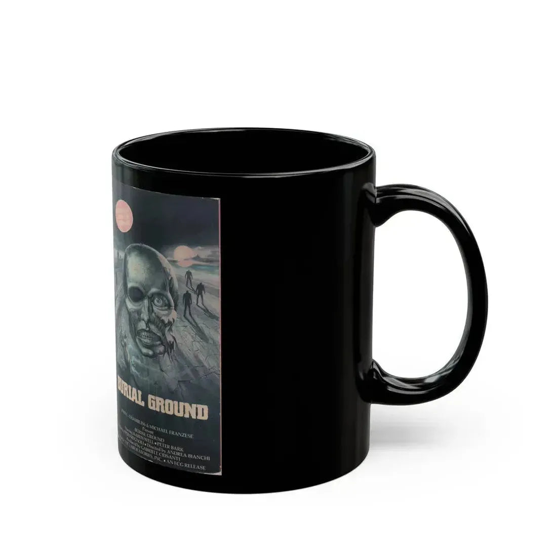 BURIAL GROUND (VHS COVER) - Black Coffee Mug - Go Mug Yourself