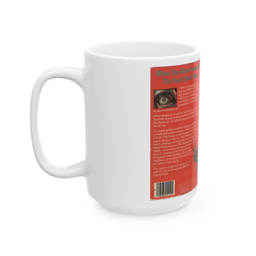 BURIAL GROUND (VHS COVER) - White Coffee Mug-Go Mug Yourself