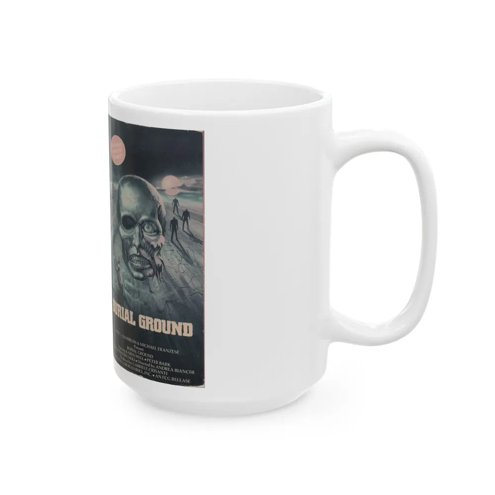 BURIAL GROUND (VHS COVER) - White Coffee Mug-Go Mug Yourself