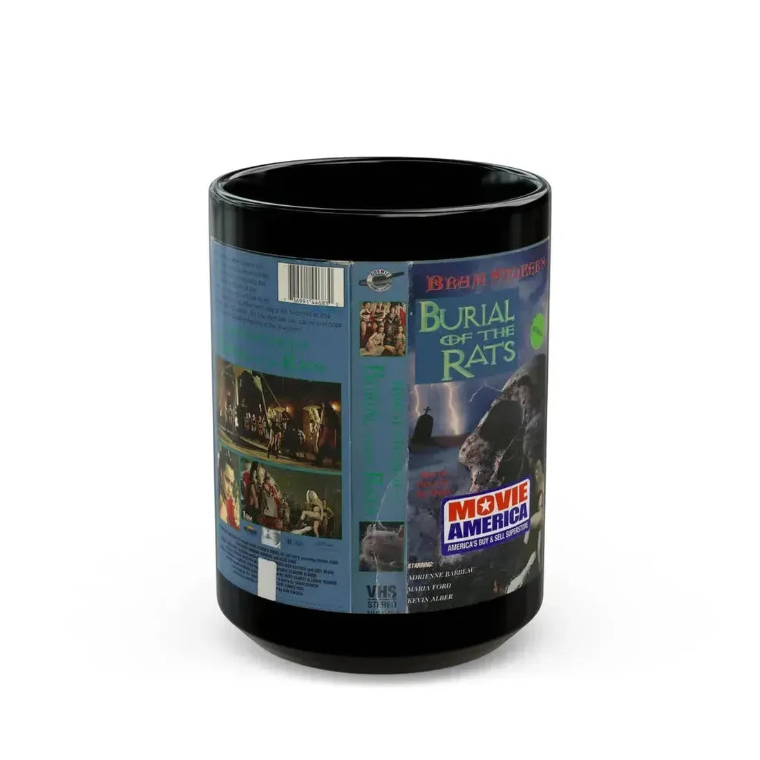 BURIAL OF THE RATS (VHS COVER) - Black Coffee Mug 15oz - Go Mug Yourself