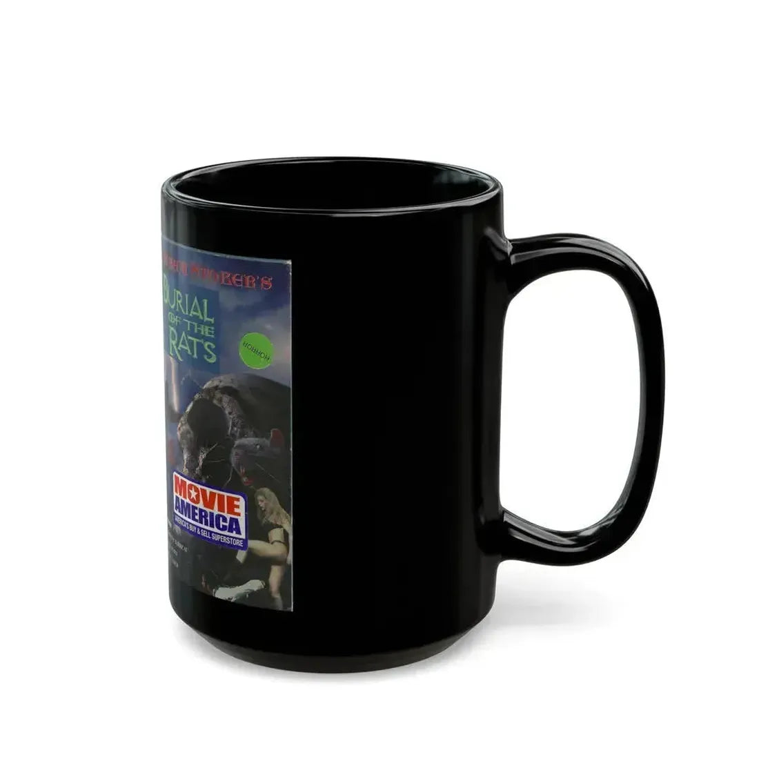 BURIAL OF THE RATS (VHS COVER) - Black Coffee Mug - Go Mug Yourself