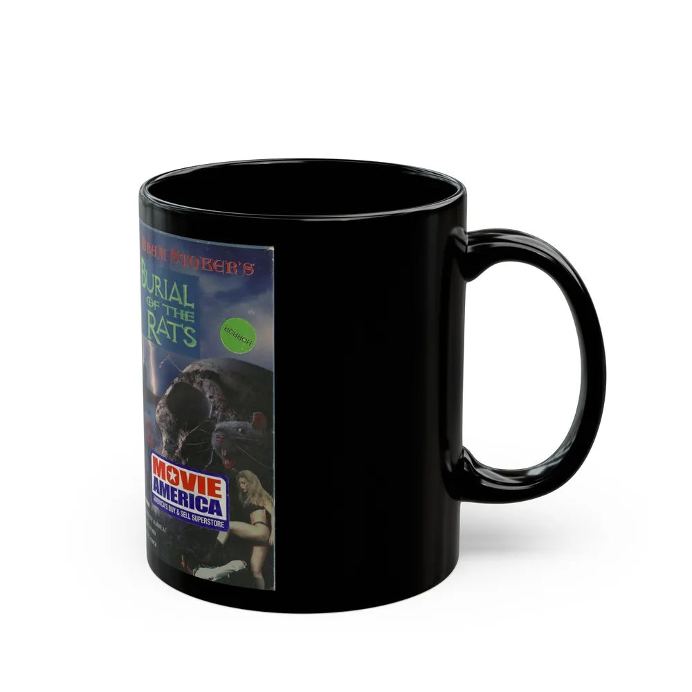 BURIAL OF THE RATS (VHS COVER) - Black Coffee Mug-Go Mug Yourself