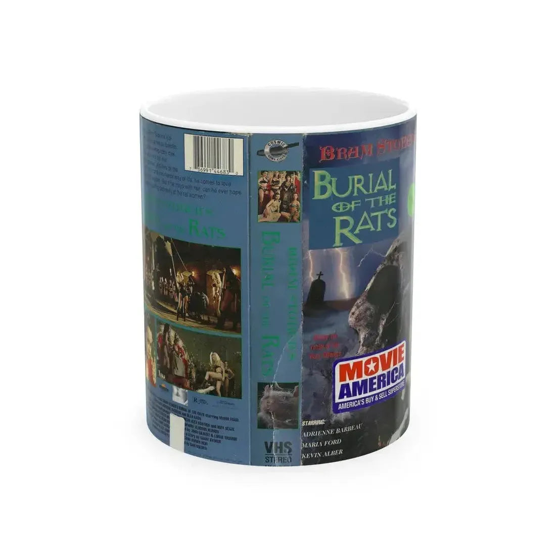 BURIAL OF THE RATS (VHS COVER) - White Coffee Mug 11oz - Go Mug Yourself